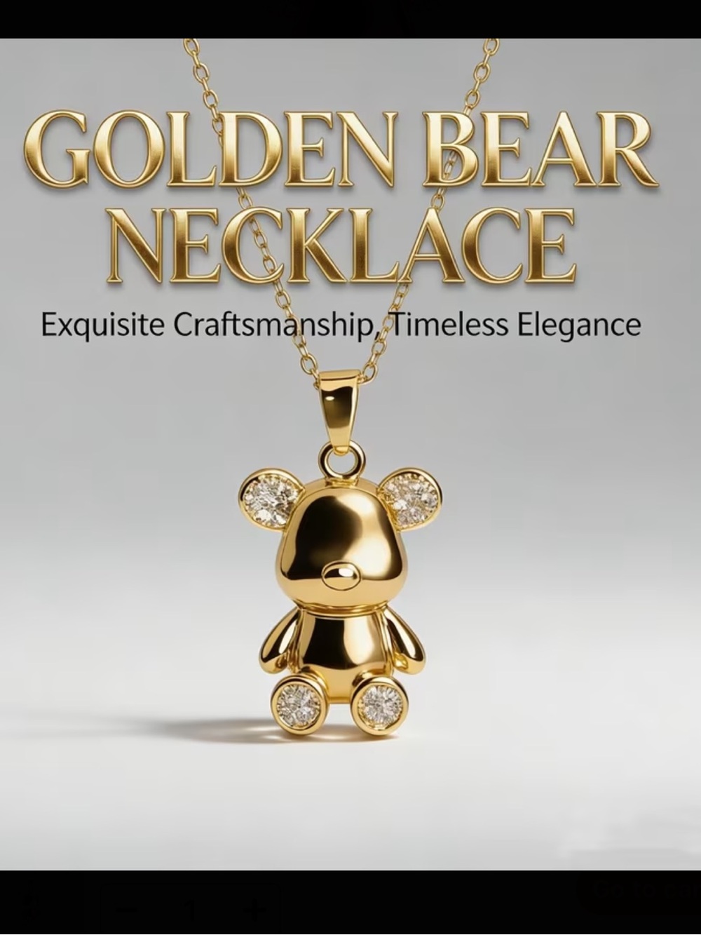 Teddy Pendant Necklace